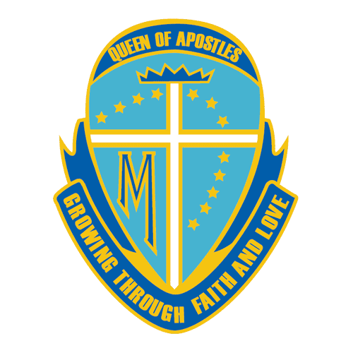 Queen of Apostles Primary School logo