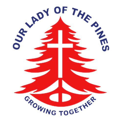 Our Lady of the Pines School logo